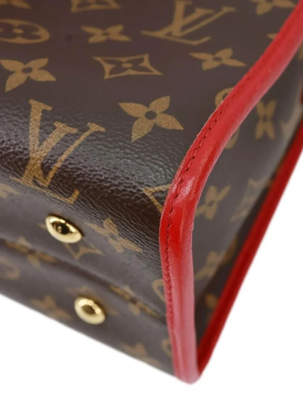 Louis Vuitton Popincourt Monogram Canvas Tote Bag Red